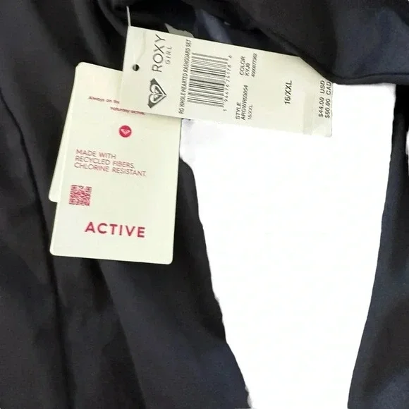 Roxy Girl Hawaiian Swimwear 2-Piece Chlor Resist Whole Hearted Rashguard - Picture 5 of 5